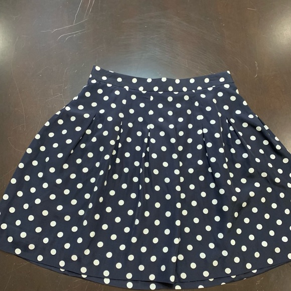 😻 2/$20 Blue & White Polka Dot J Crew Skirt 12 - Picture 3 of 9
